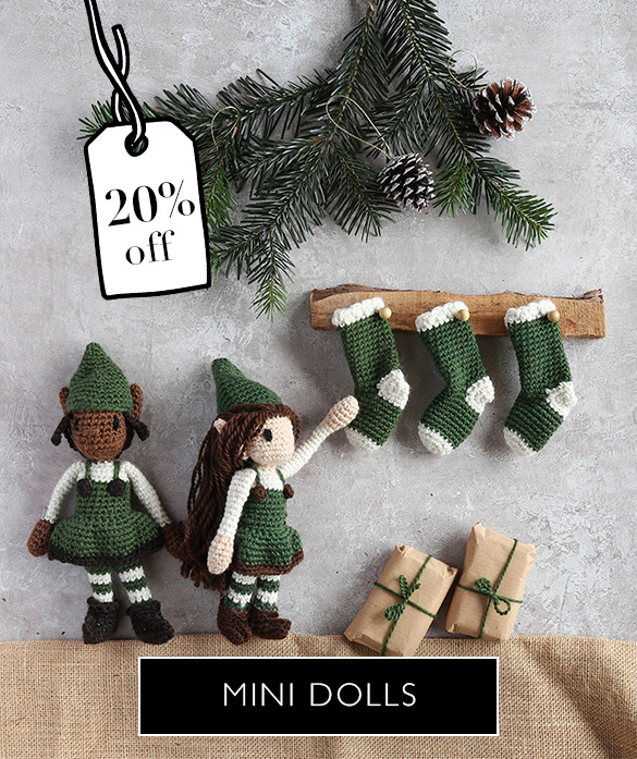 Mini doll crochet kits elf elfie toft sale